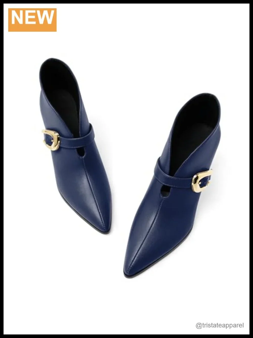 Womens Patent Leather Pointed Toe Kitten Heel Ankle Booties Slip On 3 Inch